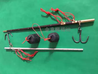 Double hook called pick head cover called double hook festive supplies moving wooden pole called Old Pole 20 Jin 30 Jin