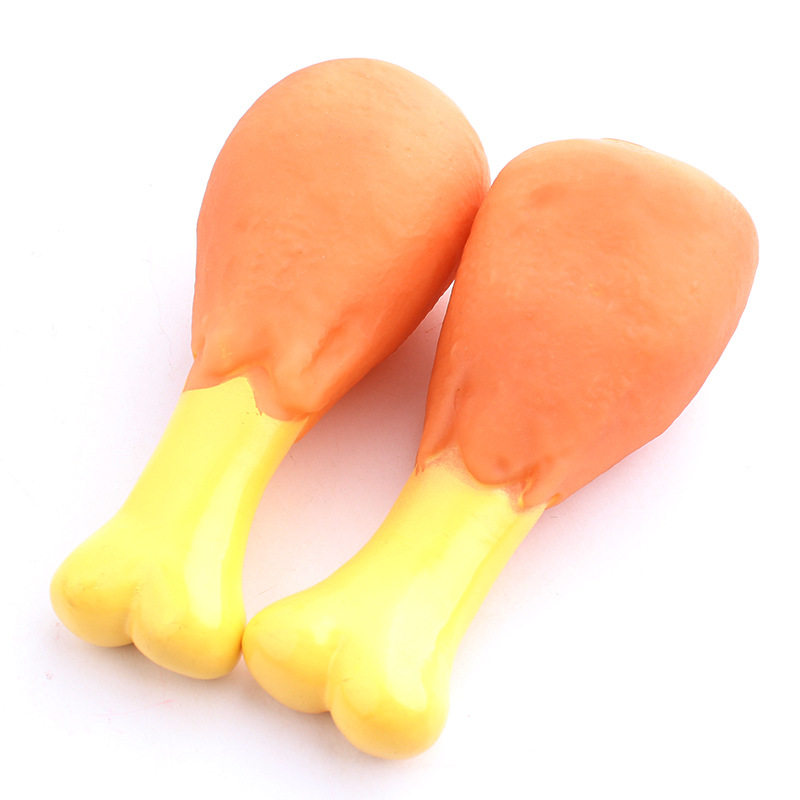 Pet Dog Toys Sounding Toys Chicken Legs Round Chicken Legs Puppy Toys Puppy Molar Rubber Toys