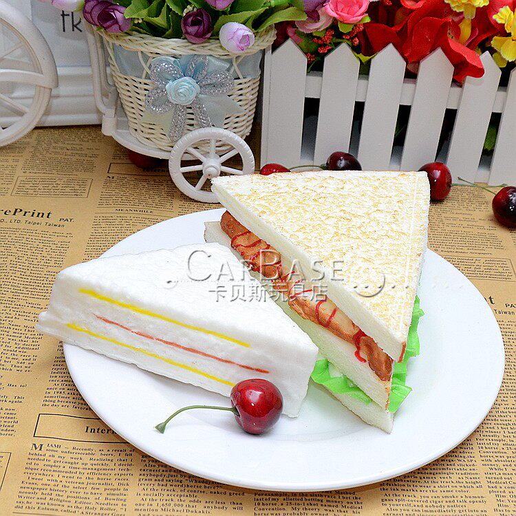 Emulation Food Sandwich Scented Fake Bread Sandwiches Holistic Cupboard Placement Decorative Prop Toy