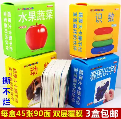 Early education can't tear the bad literacy card 0-3 year old baby baby child enlightenment story see toy