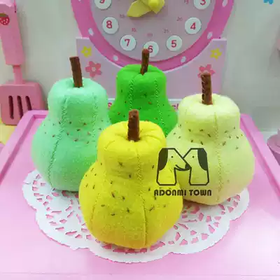 Chong Crown finished spot non-woven fruits and vegetables finished pear finished home wine toys preschool teaching aids