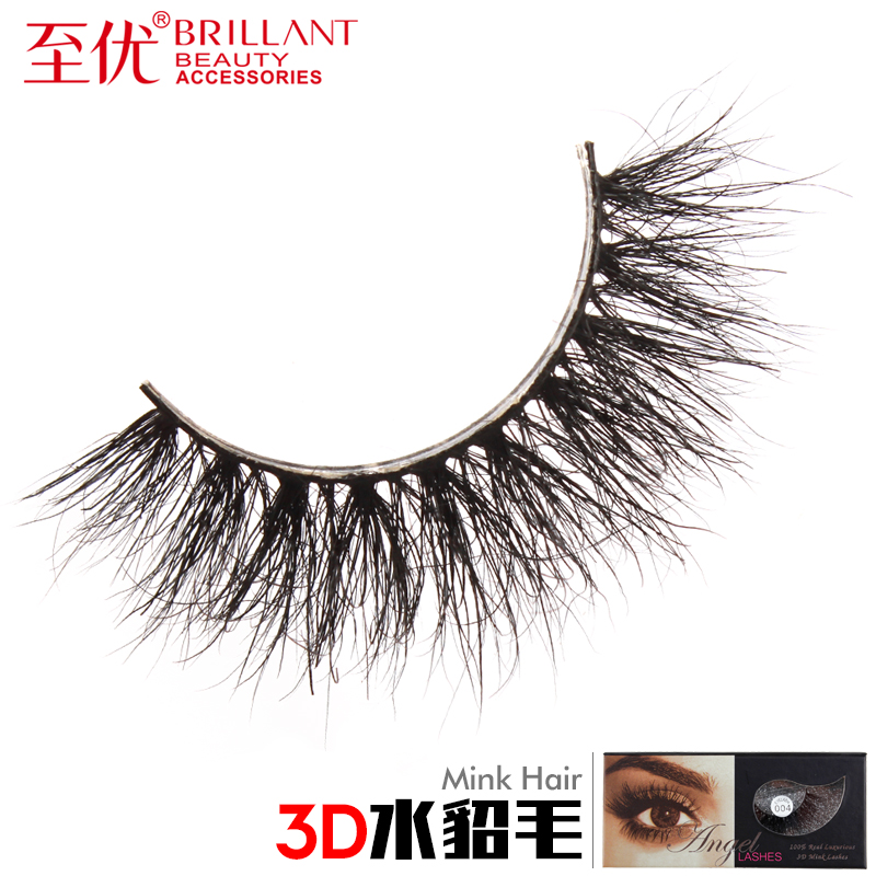 至优纯手工自然浓密逼舞台浓妆真眼睫毛多层次3D立体水貂毛假睫毛