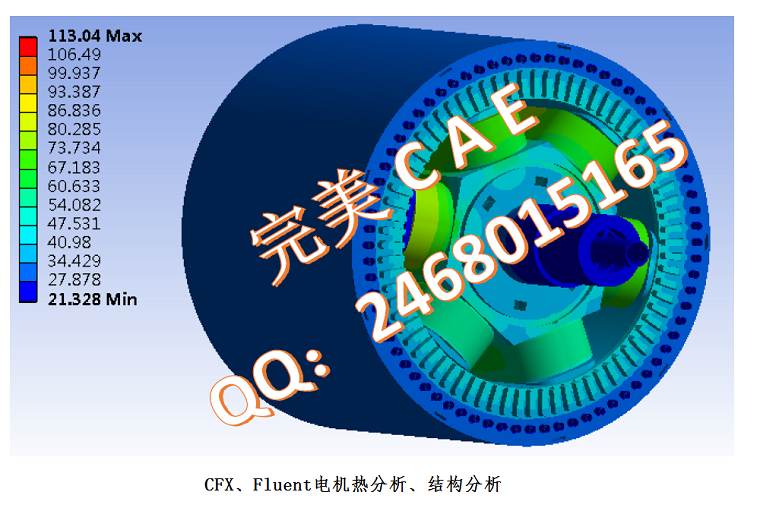 CFX Fluent Motor Thermal Analysis Structure Analysis Thermal Stress Analysis Coupling Analysis