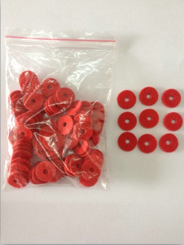 Standard star piano hardware accessories small red ring diameter 1 2CM thickness 1 3MM a pack of 90