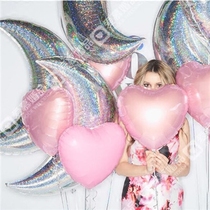 36-inch floating aluminum balloon laser moon birthday cartoon party layout photo background wedding proposal decoration