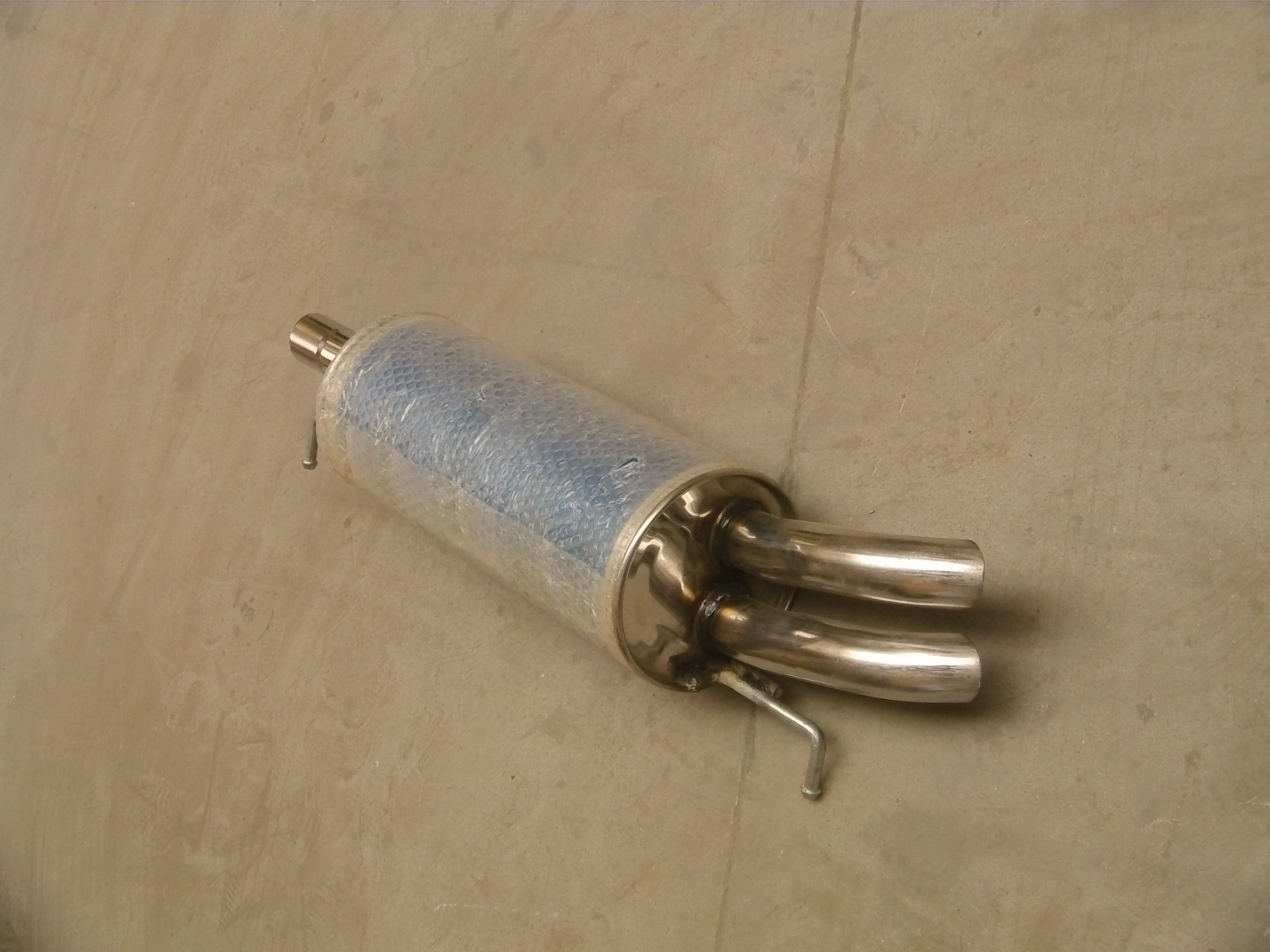 Special price double layer thickened stainless steel Fox PassatB5 1 8T rear section exhaust pipe silencer silencer