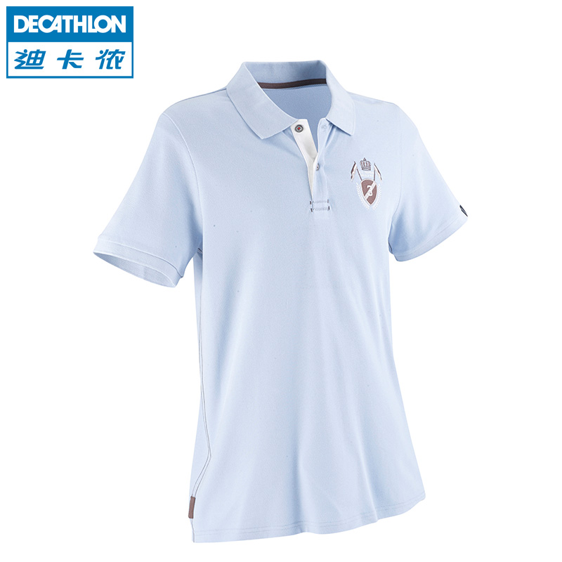 迪卡侬 运动POLO衫 男 短袖 T-shirt 马术POLO 骑马装 FOUGANZA