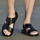 Dép nam Aokang 2019 mới mùa hè da nam mang giày đi biển thông thường - Sandal dép quai nam Sandal