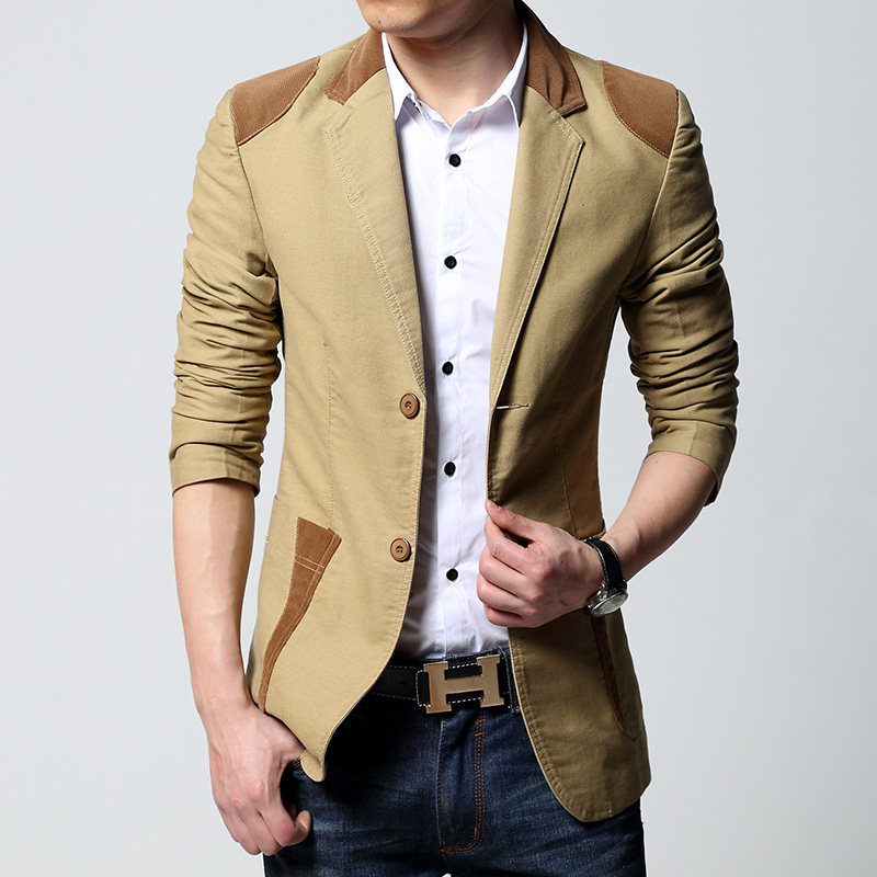 Spring Fall men's small suits Men's Korean version Body Fashion fashion Single West Men's poo Casual Jacket Men's Suit Big Size