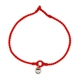 Lợn năm của năm dệt tay dây đỏ vòng chân nam và nữ chuông bạc sterling nét chân đào dây thừng cặp vợ chồng tốt vòng chân nhảy múa Vòng chân