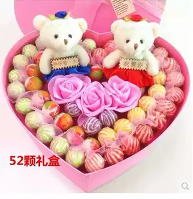 52 Alpine lollipop gift box Women's Day gift for girlfriend birthday creative candy gift