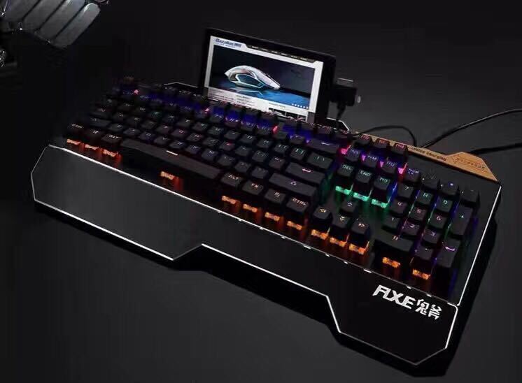 Ghost Axe Red Spider Comes with a Mobile Phone Charging Device and Mechanical Keyboard, Specifically Designed for Internet Cafes and Gaming Venues