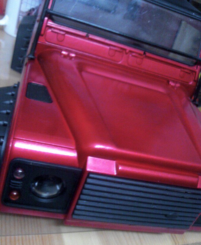 scx10 TRAXXAS TRX-4 climbing car engineering vehicle excavator static point model spray painting