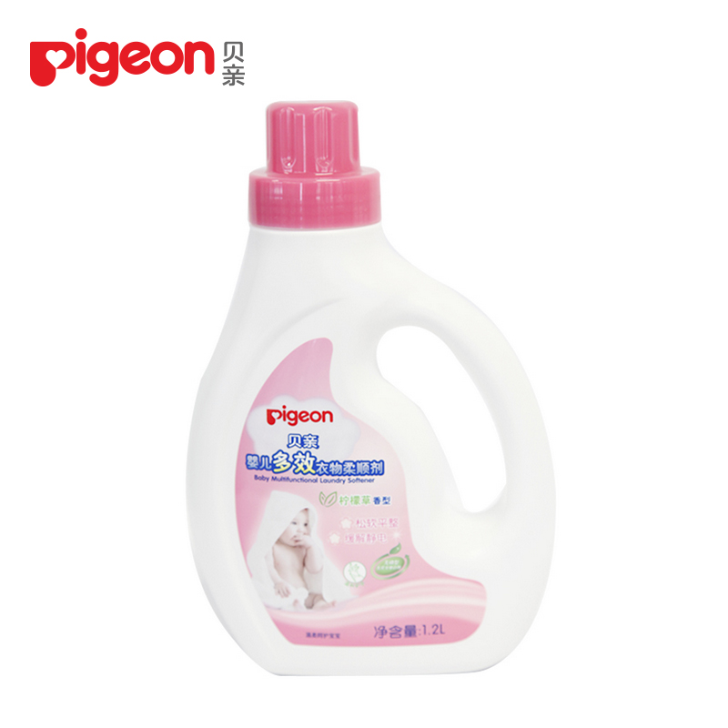 贝亲pigeon-婴儿多效柔顺剂/柔软剂(柠檬草香)1.2L MA60