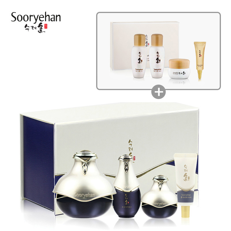 韩国LG直邮sooryehan/秀雅韩 天蔘桑黄眼霜套装 去黑眼圈