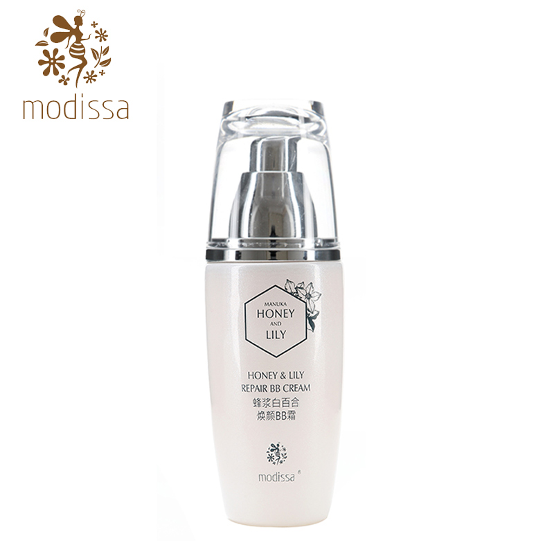 MODiSSA/梦迪莎蜂浆白百合焕颜BB霜裸妆遮瑕亮白保湿补水BB防辐射