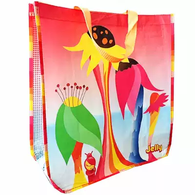 New eco-friendly shopping bag Japanese big name waterproof folding woven bag Supermarket special bag large clothes