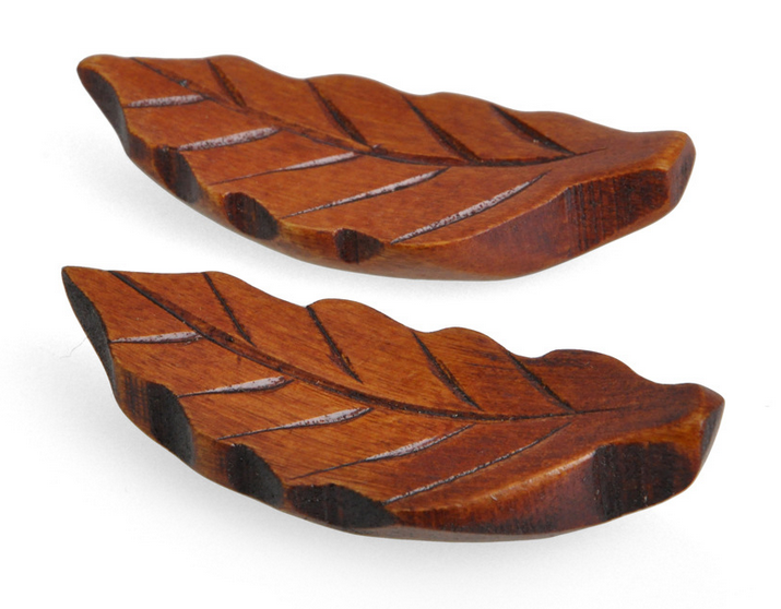 Day style and wind log chopsticks rack solid wood chopsticks defoliate Leaf Chopstick Chopstick Pillow Chopstick Racks