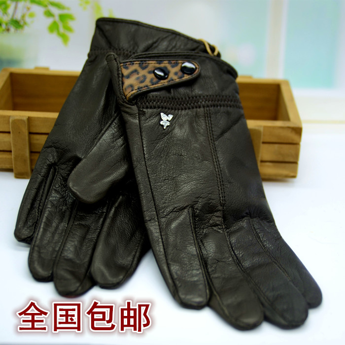 Xinjiang Sheep Gloves Married Thin Warm Men and Ladies Drive Winter Frozen Rabbit Fur Leather Drive Gloves