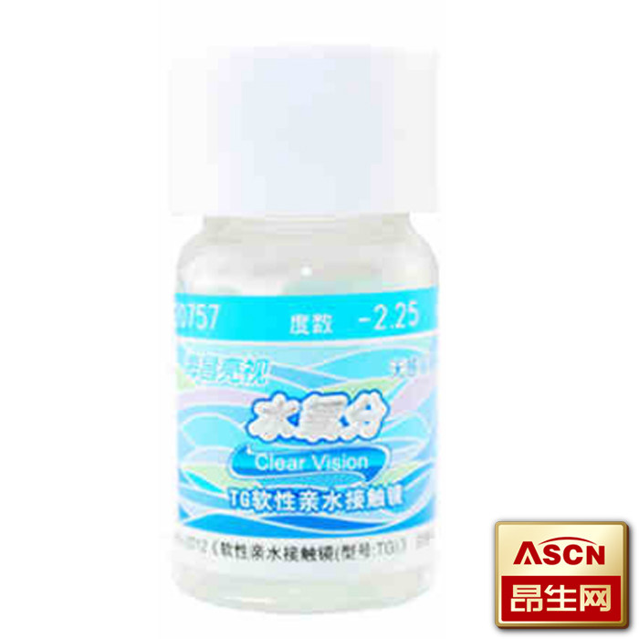 买2送2 海昌隐形眼镜 亮视水养分无感近视镜 年抛1片装 TF