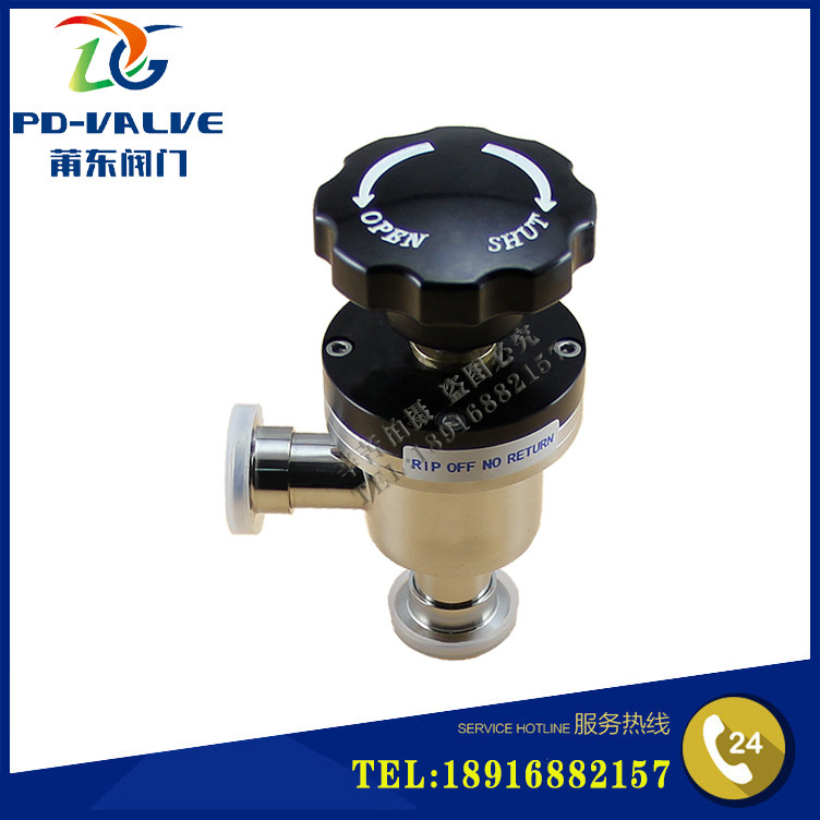 Factory supply high vacuum manual flapper valve GD-J16 KF stainless steel flapper valve KF vacuum angle valve