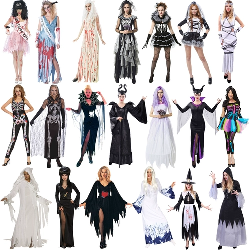 Косплей костюм на Хэллоуин для взрослых ужасов одежда ведьма ведьма костюм костюм костюм невесты костюм невесты костюм зомби