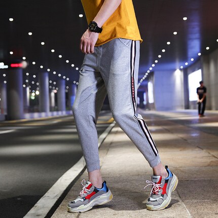 九分裤男百搭修身小脚bf休闲裤夏季薄款宽松韩