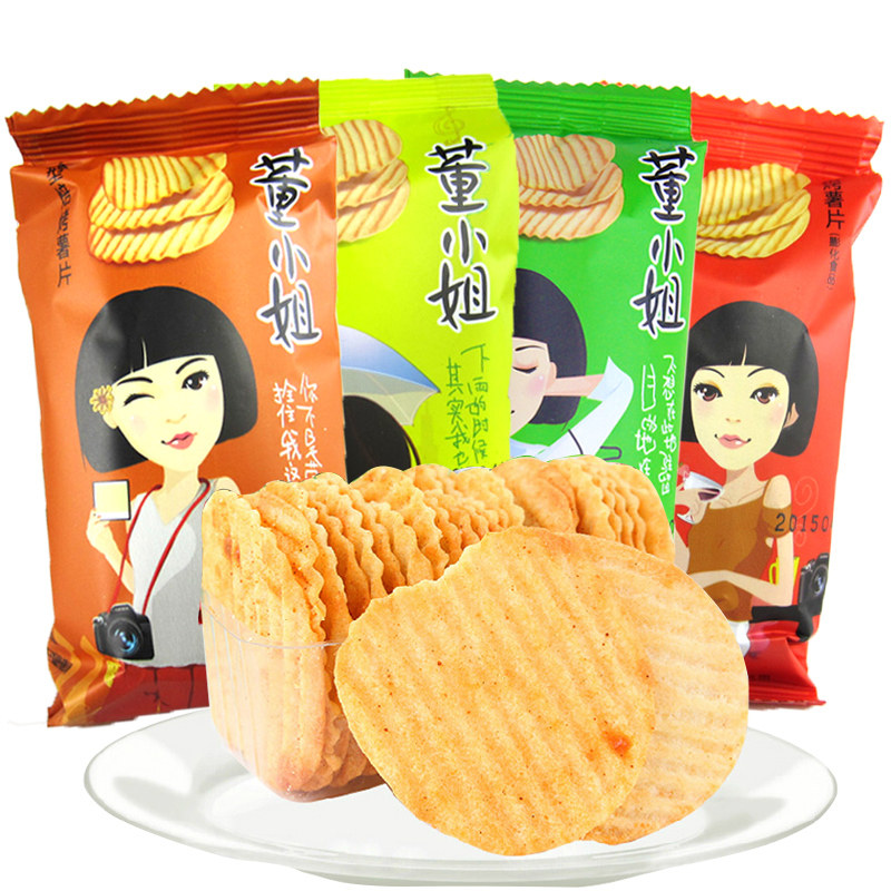 【天猫超市】小王子董小姐烘焙烤薯片38g休闲膨化时尚零食小吃