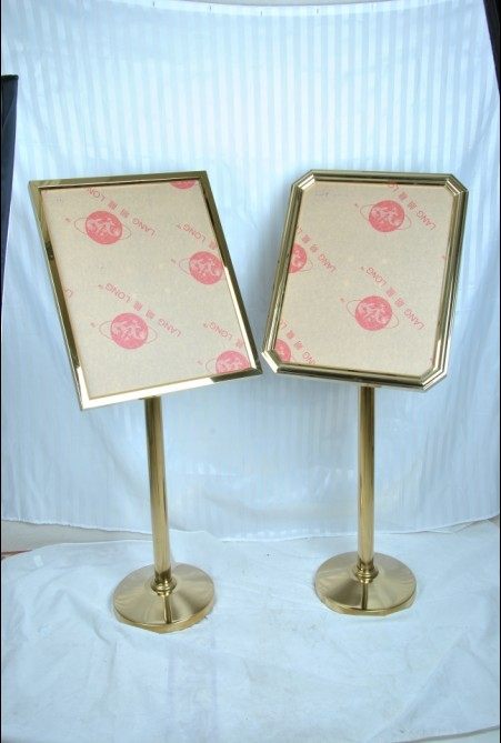 Hotel Lobby Signs Ground Titanium Gold Waterboard Mall vertical guide Stainless Steel Guide Billboard Billboard 