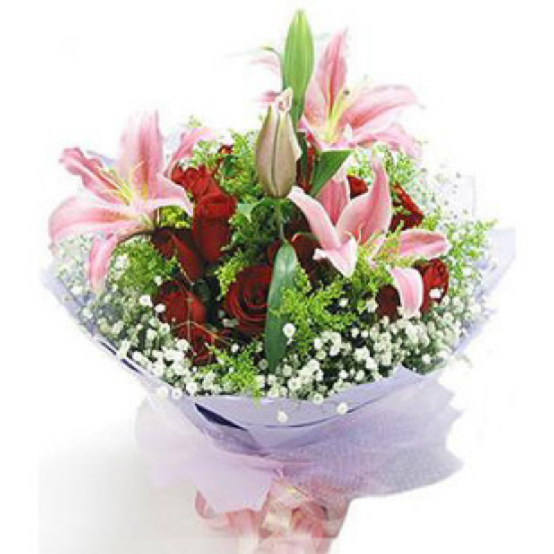 教师节百合玫瑰花蓟县情人节预定宁河同城鲜花速递静海天津旅顺