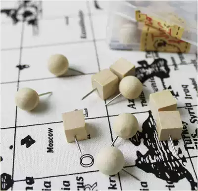 Wooden nail Cork message board special pushpin photo wall personality 20 packing box