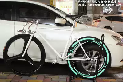 fixedgear dead flying mansion night light dead flying bicycle vehicle three knife one round dead flying men and women upside down