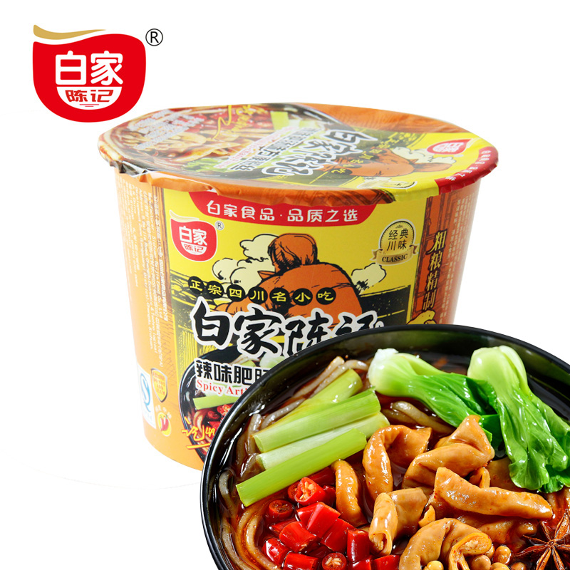 【天猫超市】方便粉丝 白家陈记 辣味肥肠粉丝108克-碗装-超好吃