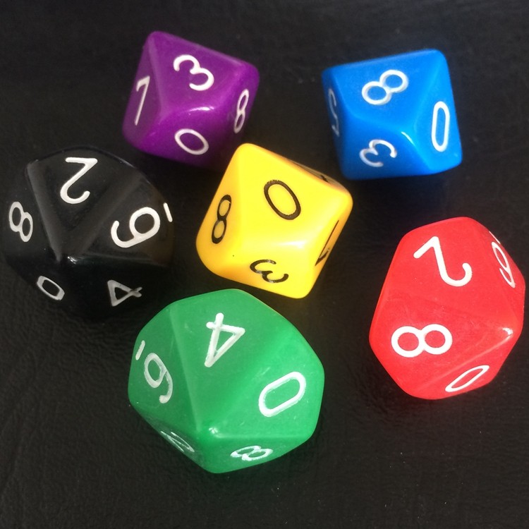 10 faces dice 0-9-a-face dice 10 pasta 10 Pink Sub 10 Sieve Teaching Tool Bar Nightclub Supplies