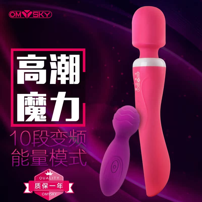 充电强力震动棒女用自慰器女性高潮刺激按摩棒成人情趣振动棒A