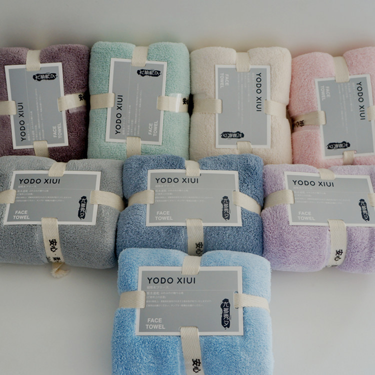Class a Quality Microfiber Towel Coral Fleece Absorbent Hair Drying Towel Daily Use Gift Towel Youduoxiu
