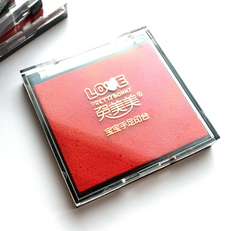 Rabbit Beauty Special Baby Souvenirs Newborn Hand Printed Footprints Water Easy To Wash Baby Hands Foot Print Imprint Clay-Taobao