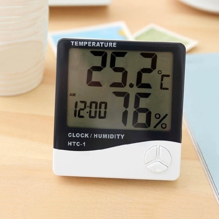Home Electronic Temperature Meter Dry Wet Temperature Hygrometer Indoor Cold Summer Table Breeding Workshop Temperature Gauge Thermometer