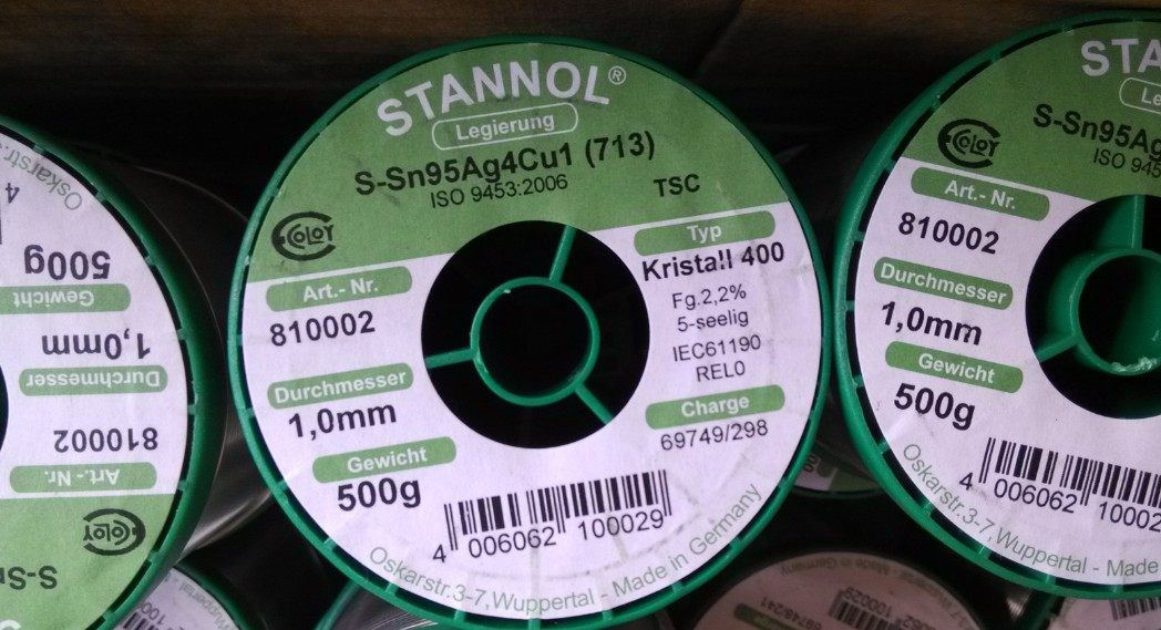 德国原装进口 超越WBT含银4%焊锡丝 音响耳机diy线材500g stannol