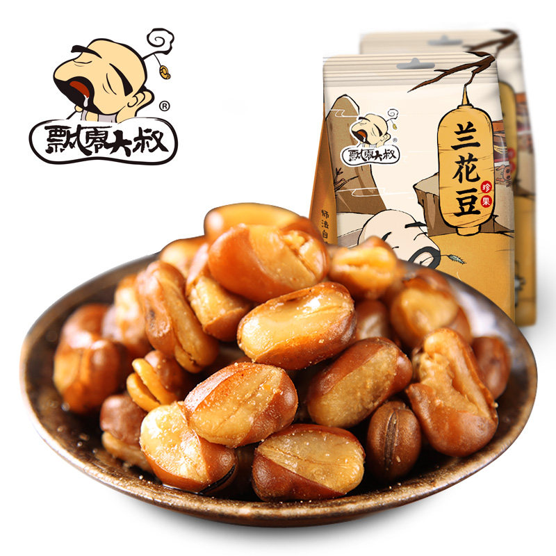 【天猫超市】飘零大叔 牛汁兰花豆200g 蚕豆香酥怪味豆坚果零食