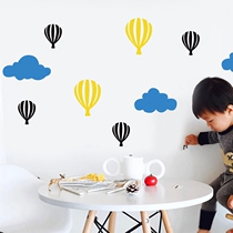 Childrens room layout Childrens garden wall decoration bedroom warm Cartoon creative balloon cloud wall sticker