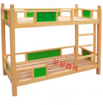 Russia Zhangzisong kindergarten ladder bed children's solid wood furniture log bunk bed factory direct sales