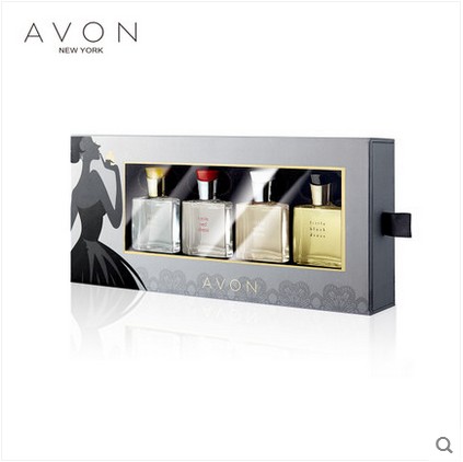 包邮 专柜正品 Avon/雅芳小黑裙系列香水轻巧礼盒 黑/红/白/金群