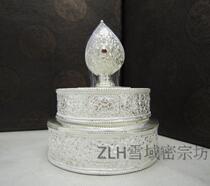 Tibetan offerings handmade in Nepal sterling silver mandala plate mandap plate special price