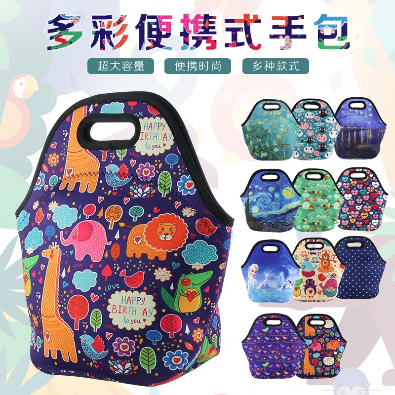 Foreign trade multi-functional portable lunch bag lunch bag student white-collar bento with picnic bag thermal insulation small bag