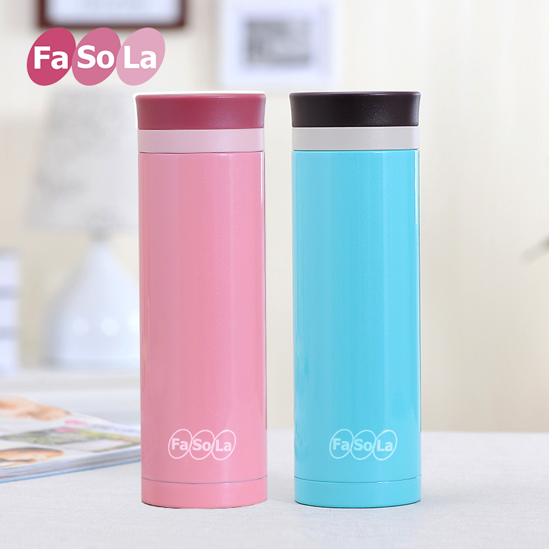 FaSoLa保温杯创意情侣保温杯男女士不锈钢保温杯子可爱水杯500ml