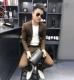 Bộ đồ thời trang nam thu đông 2018 phù hợp với áo hai dây Hàn Quốc cá tính màu nhỏ phù hợp với áo khoác nam kiểu dáng phù hợp với áo khoác nam