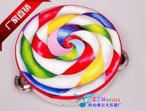 Foreign trade musical instruments large and small trumpets smiley face drums lollipop tambourines bell rings childrens musical instruments dance instruments