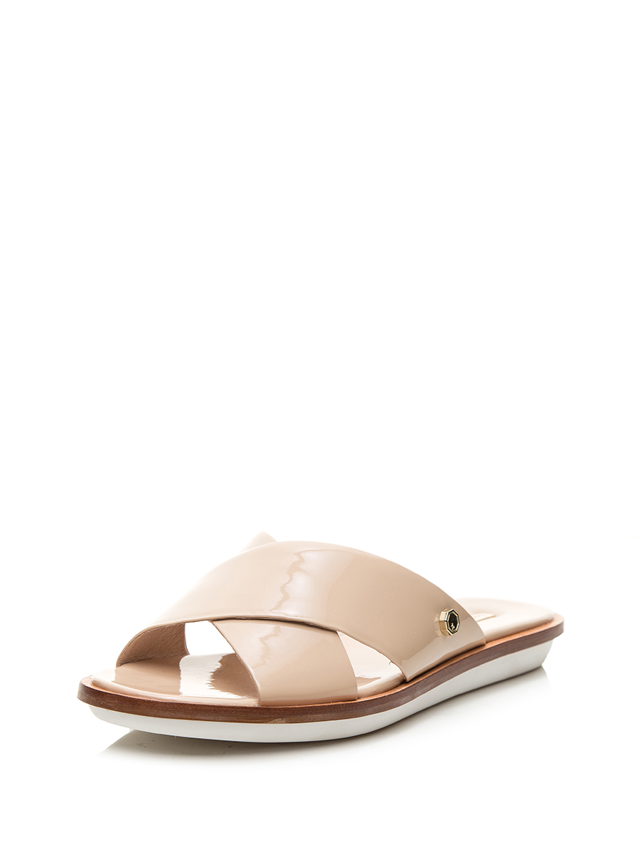 VINCE CAMUTO 深米色交叉搭带凉拖