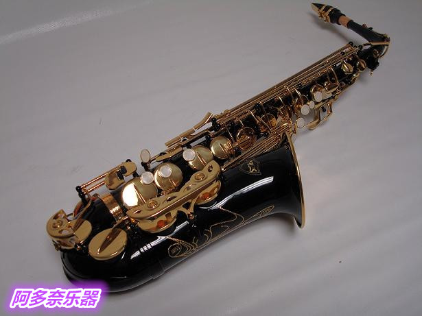 American Import Saxophone Professional Black Gold Descending E-tone Acoustic Sax Wind Pipe High-end Musical Instruments